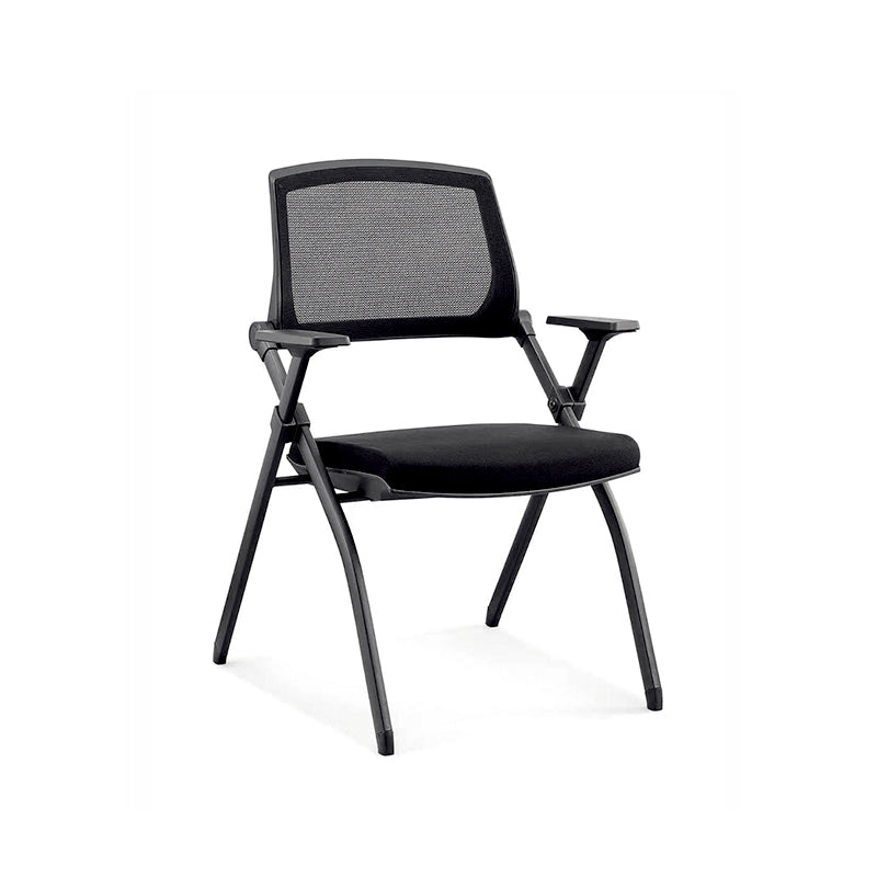 Folding Training Chair – Mesh Back & Armrests | Stackable Chair for Classrooms & Training Rooms