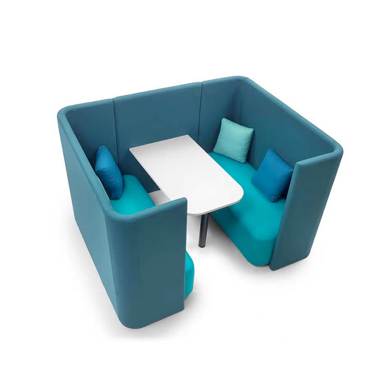 Essential Enclosed Fabric Meeting Pod For Open-Plan Office Informal Team Collaboration