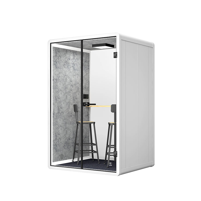 2-Person Sound Insulated Acoustic Office Booth For Private Meetings & Dual-Worker Use