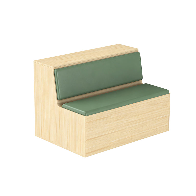 Library Booth Seat with Integrated Bookshelf – Cushioned Reading Seat for School Libraries & Reading Corners