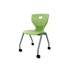 Ergonomic Mobile Rolling Student Chair With Caster Wheels For School Classrooms & Corporate Training Rooms