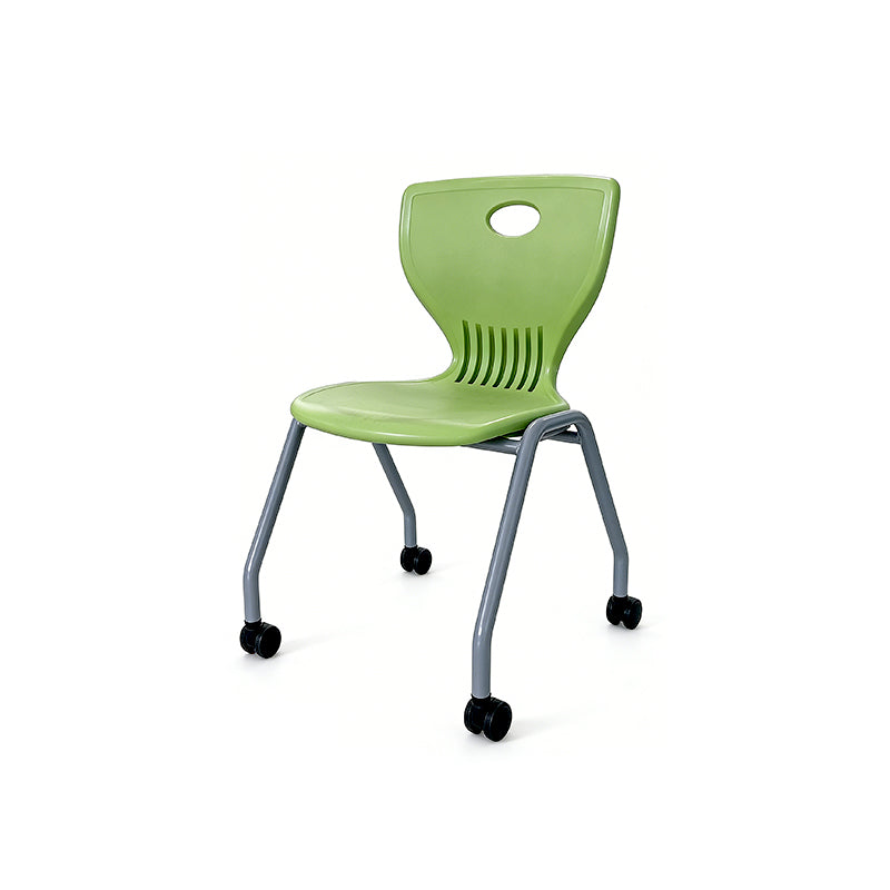 Ergonomic Mobile Rolling Student Chair With Caster Wheels For School Classrooms & Corporate Training Rooms