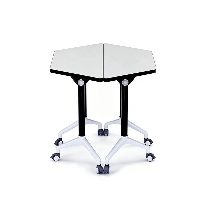 Folding Trapezoid Collaborative Table for Classroom Groupwork