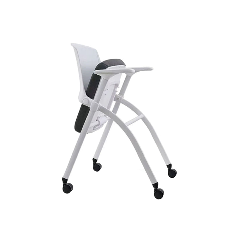 Folding Training Chair with Armrests & Casters – Mobile Stackable Chair for Classrooms & Training Rooms