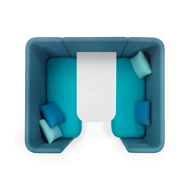Essential Enclosed Fabric Meeting Pod For Open-Plan Office Informal Team Collaboration
