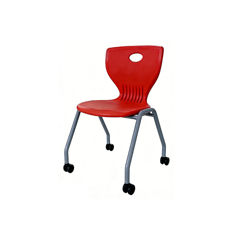Ergonomic Mobile Rolling Student Chair With Caster Wheels For School Classrooms & Corporate Training Rooms