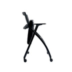 Folding Training Chair – Mesh Back & T-Armrests with Casters