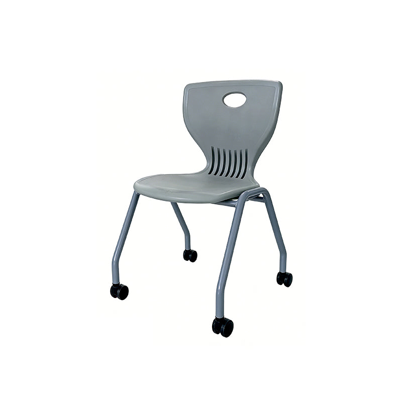 Ergonomic Mobile Rolling Student Chair With Caster Wheels For School Classrooms & Corporate Training Rooms