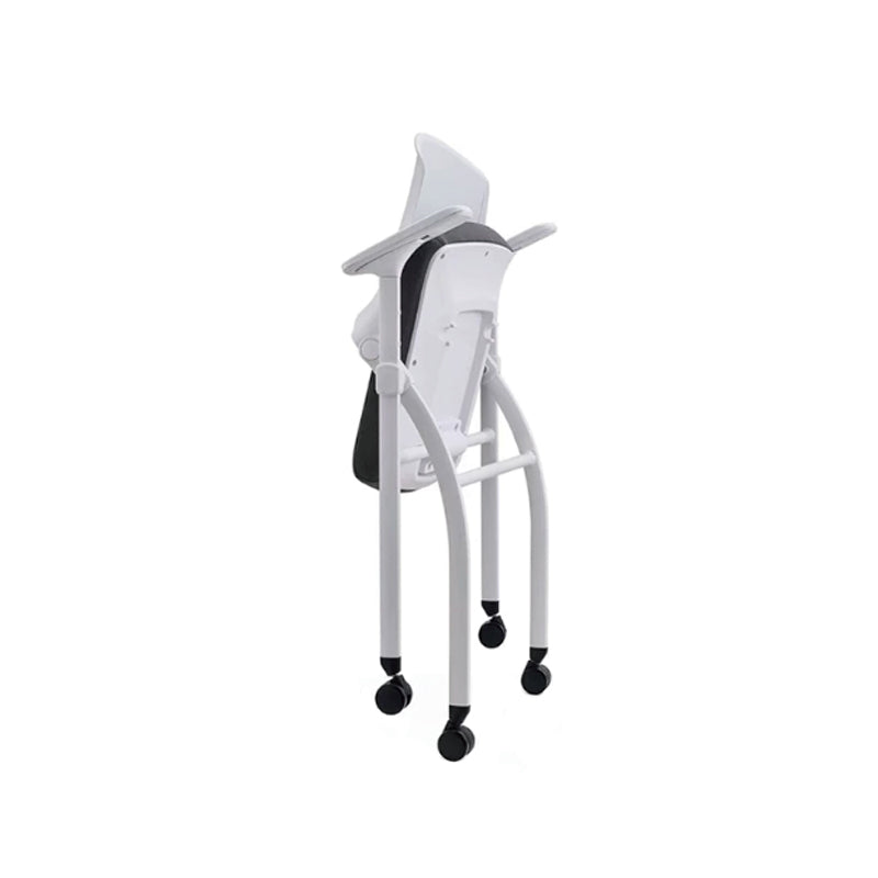 Folding Training Chair with Armrests & Casters – Mobile Stackable Chair for Classrooms & Training Rooms
