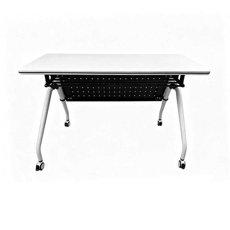 Folding Training Table with Perforated Steel Modesty Panel