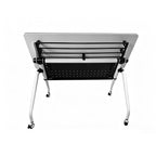 Folding Training Table with Perforated Steel Modesty Panel
