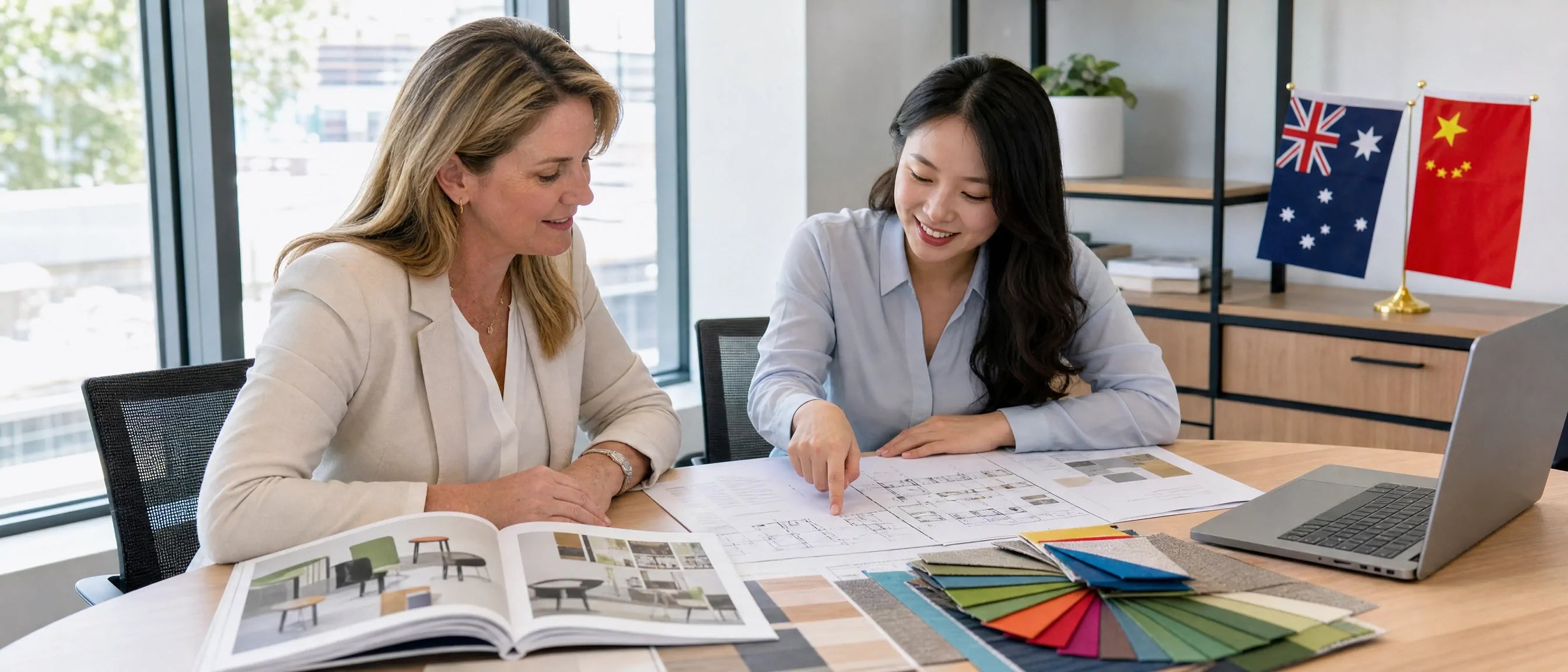 School furniture project planning for Australia education projects with material selection, customisation and China supply coordination