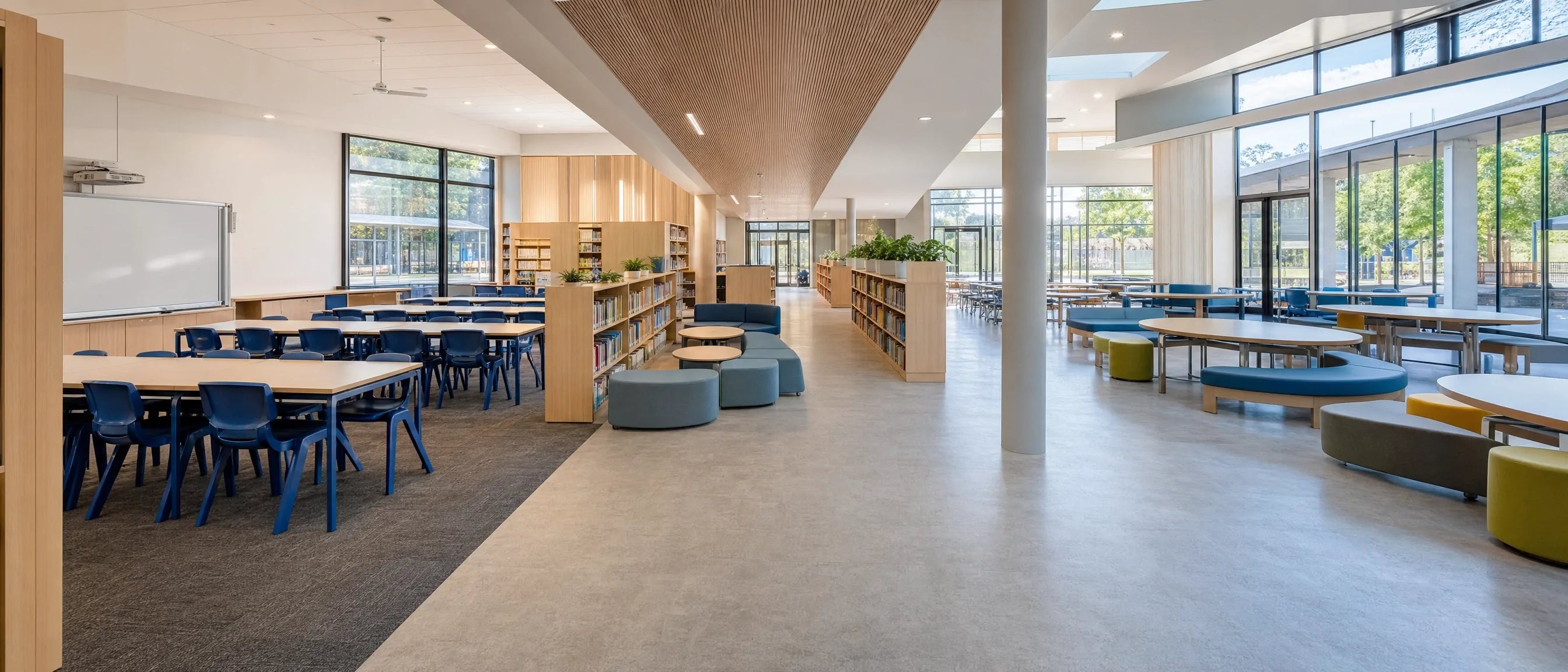 Durable school furniture from China for classrooms, libraries, canteens and modern learning spaces