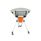 Underside structure of fan collaborative table with foldable mechanism