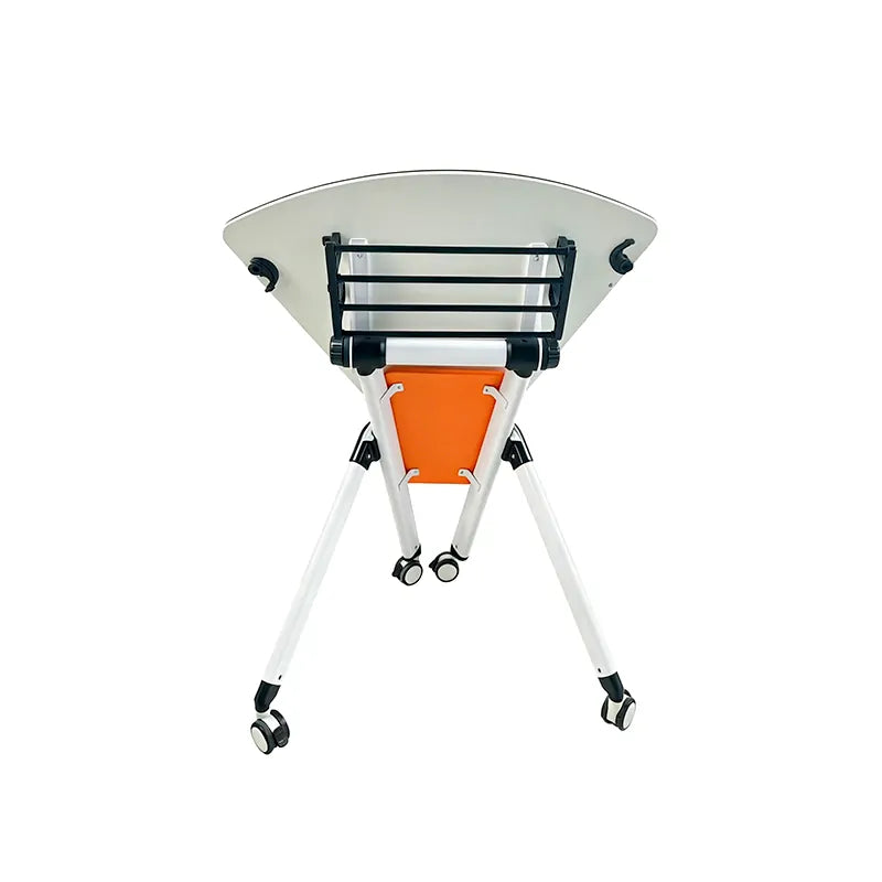 Underside structure of fan collaborative table with foldable mechanism