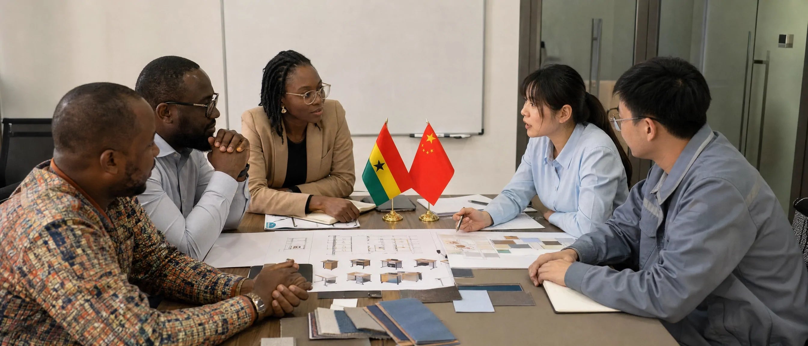 Library furniture solutions for Ghana schools with China supplier project discussion and material planning