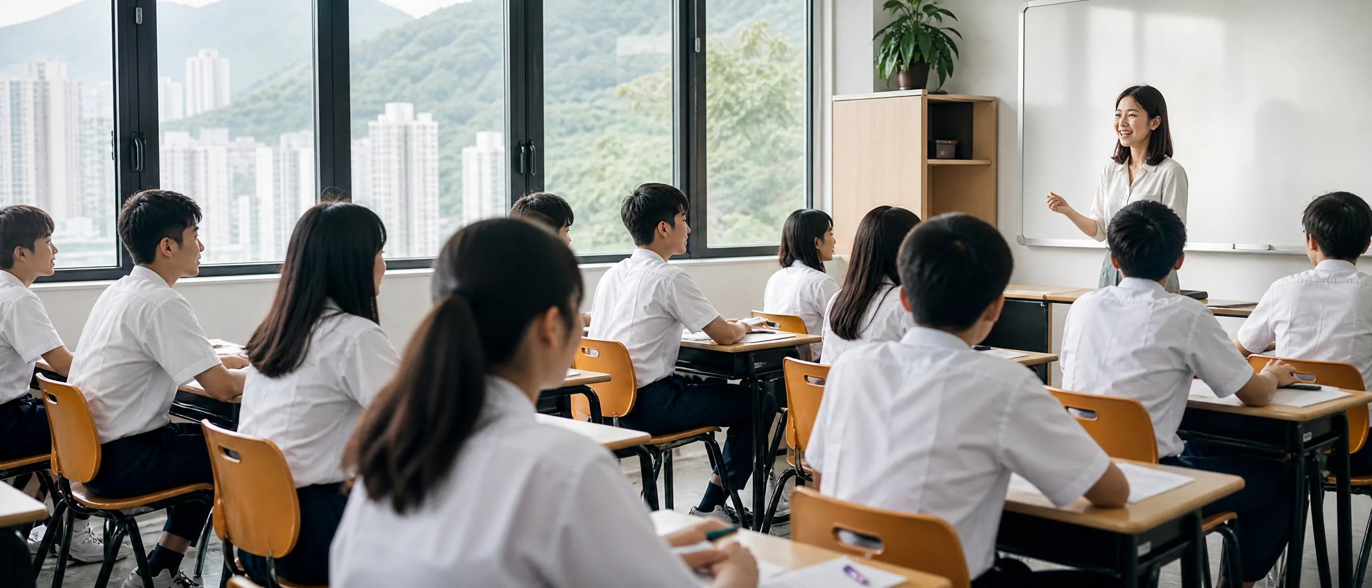 Hong Kong school furniture for modern classrooms with students learning in a bright classroom