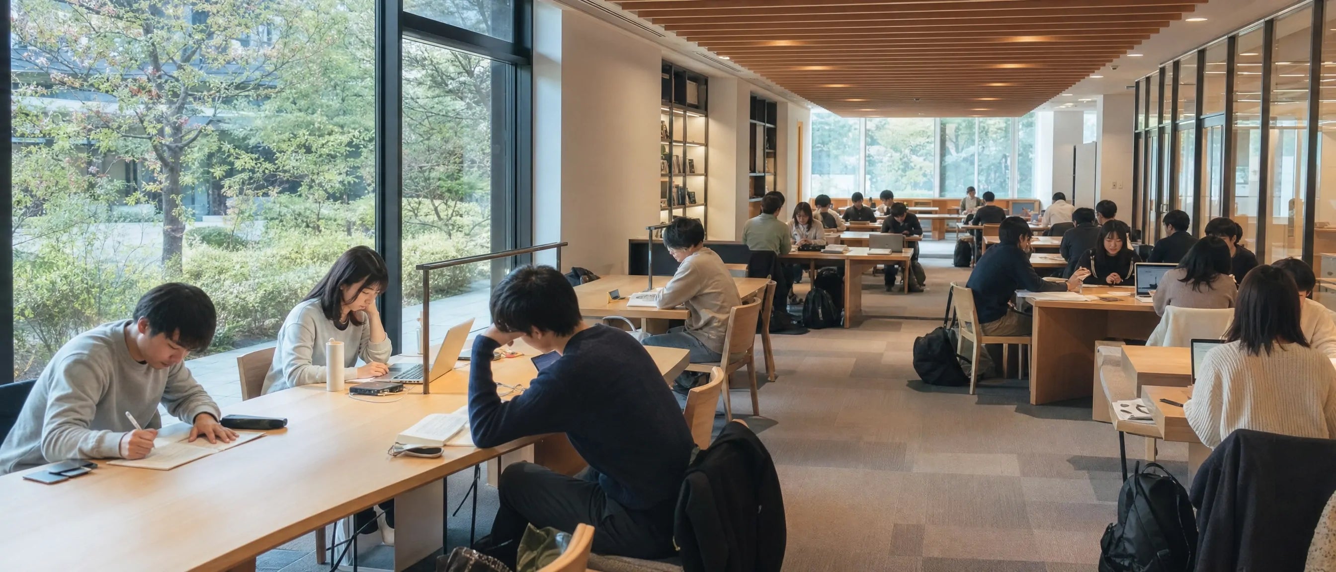 Furniture for Japan libraries and quiet study spaces with practical tables, seating and campus furniture solutions