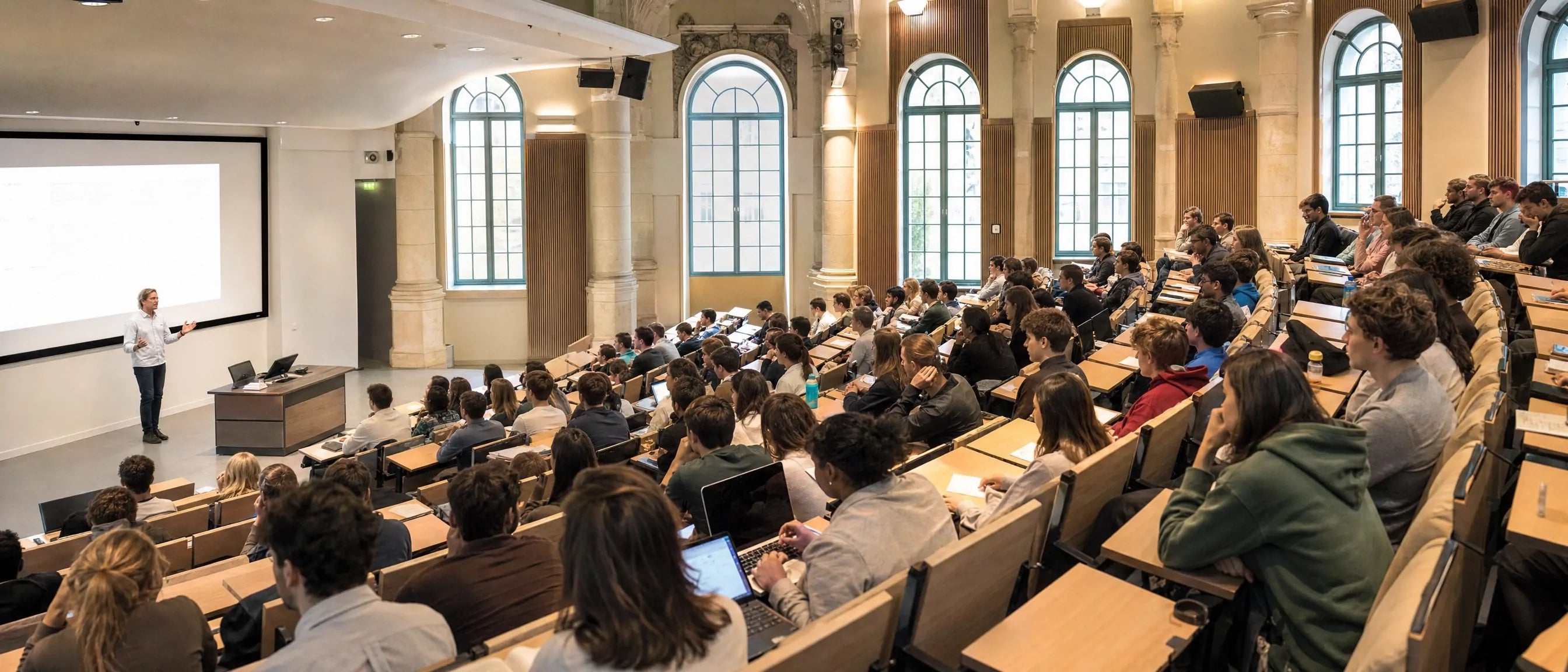 Premium lecture hall and university furniture for French higher education institutions and Grandes Écoles
