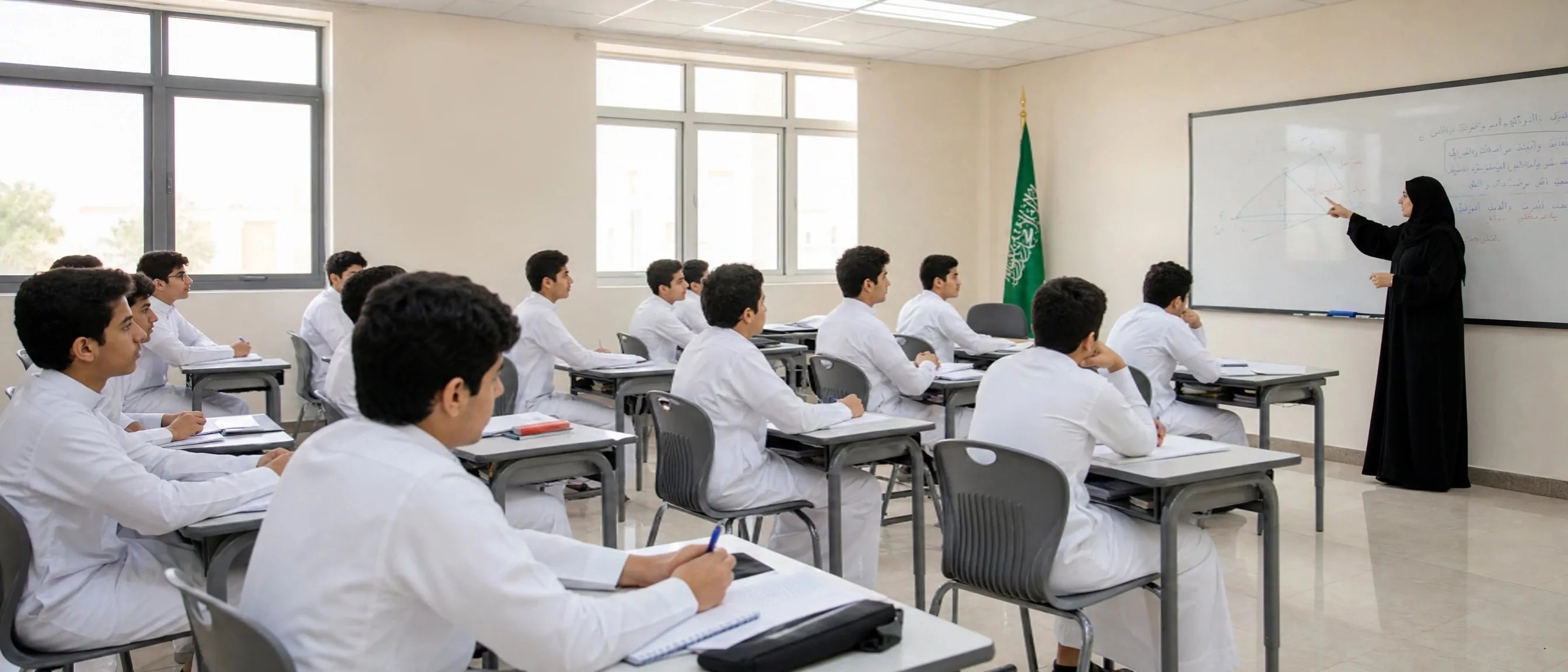 Premium classroom furniture from China for Saudi Arabia schools with student desks, chairs and daily learning furniture