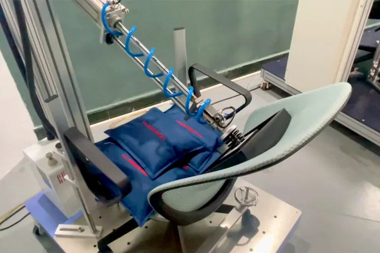 School chair backrest durability test in China for quality control and daily-use education furniture performance