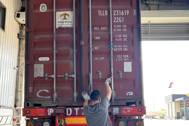 School furniture customer inspection in China before shipping to verify quality, packing and export readiness for education projects