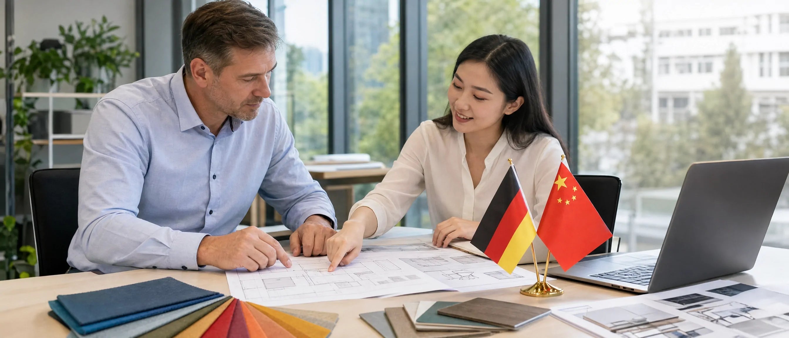 School furniture planning support for Germany schools with layout review materials and China supply coordination