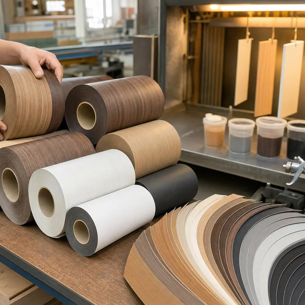 Wood and laminate materials for school furniture production in China with finishes for classroom desks, cabinets and storage furniture