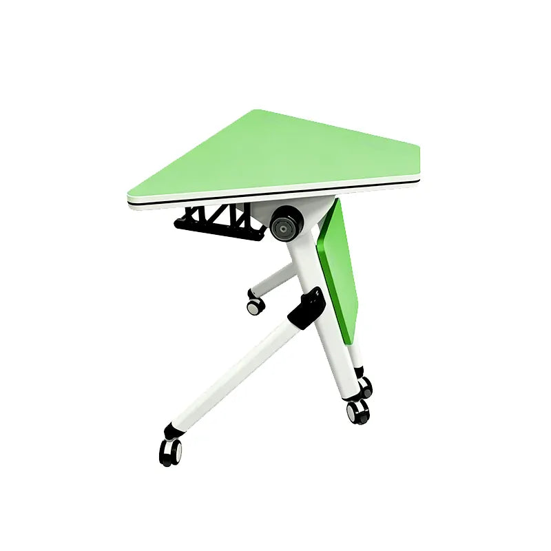 Foldable underframe of trapezoid collaborative classroom table