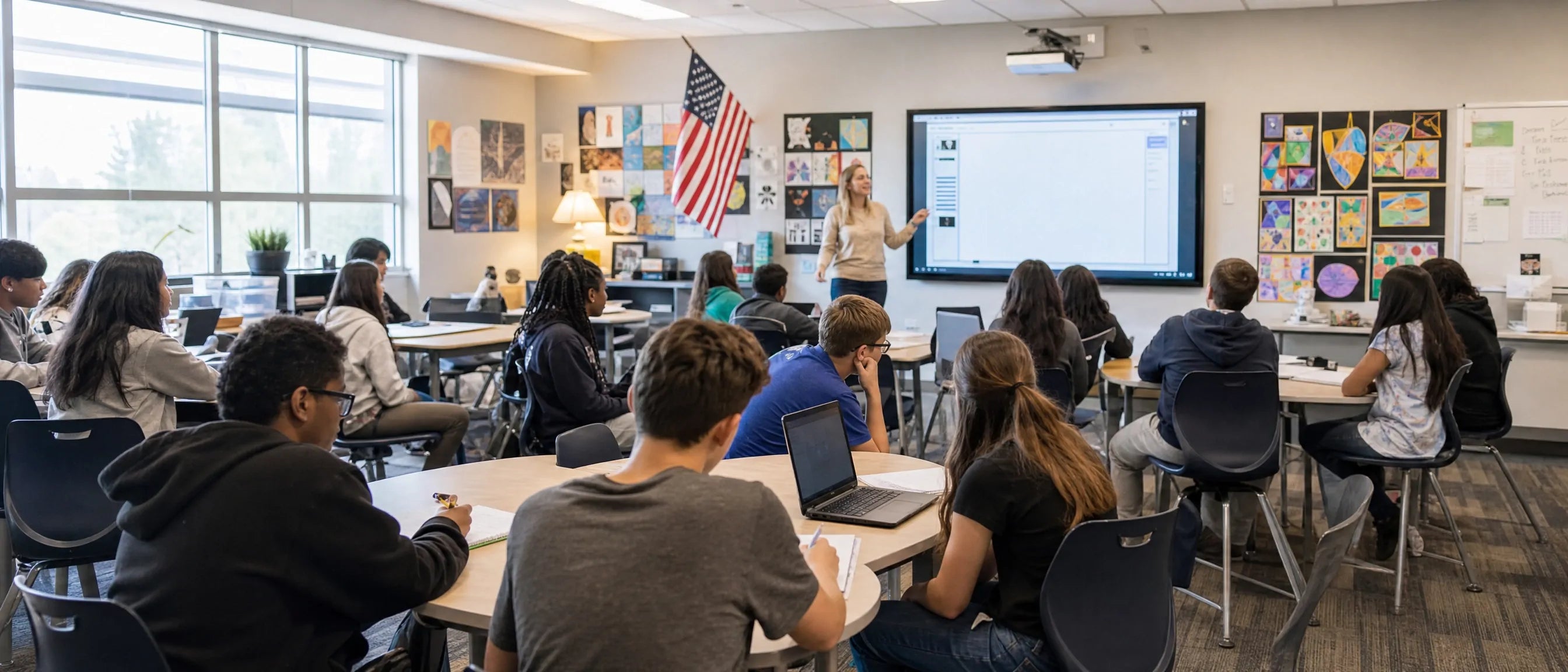 Quality school furniture for USA private charter and independent schools with desks chairs and collaborative classroom furniture