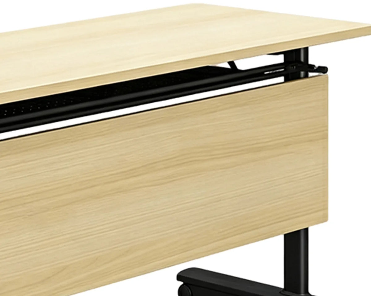 Full wood grain MDF modesty privacy panel for foldable training table